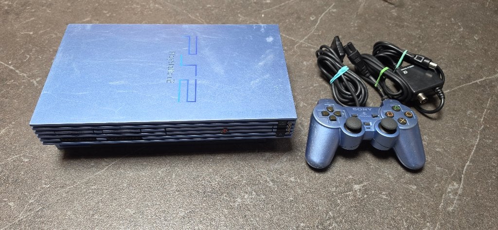 PS2 fat aqua blue, Consoles de jeu & Jeux vidéo, Enlèvement ou Envoi, Utilisé