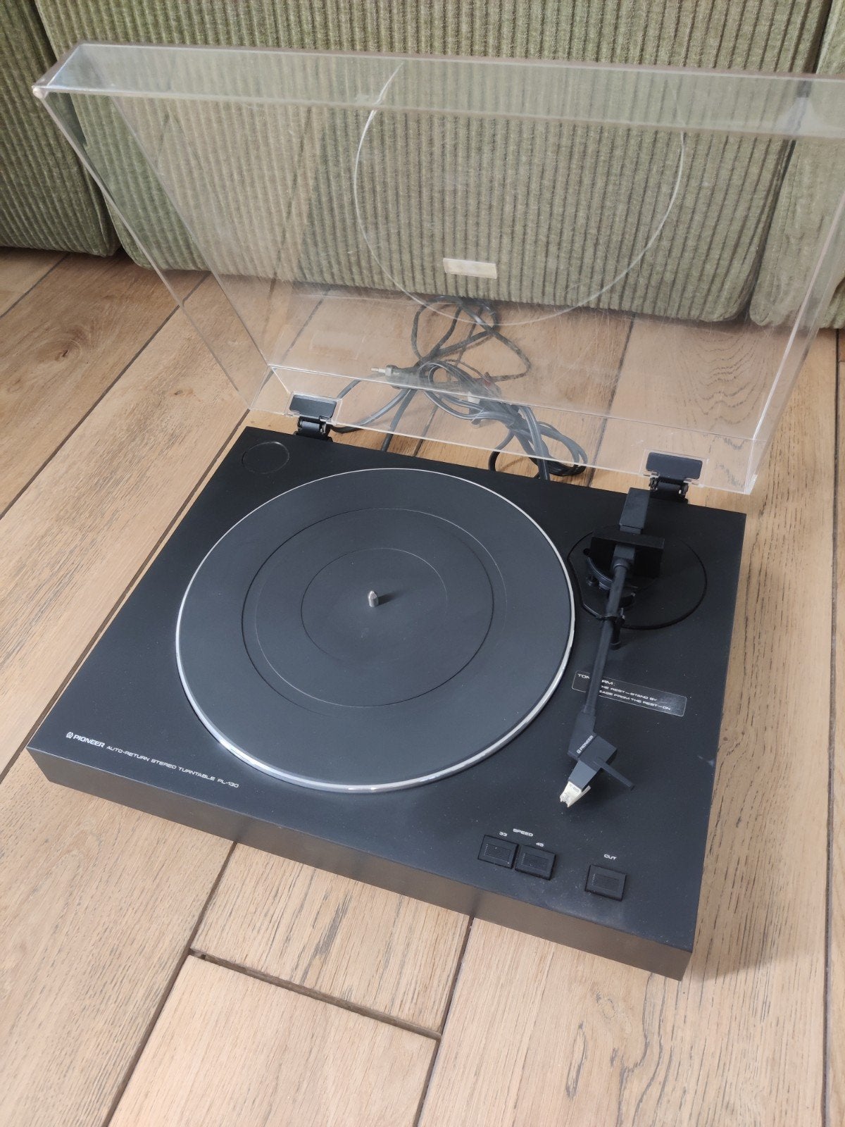 Vintage Pioneer PL 130 platenspeler, TV, Hi-fi & Vidéo, Tourne-disque, Enlèvement, Automatique, Pioneer