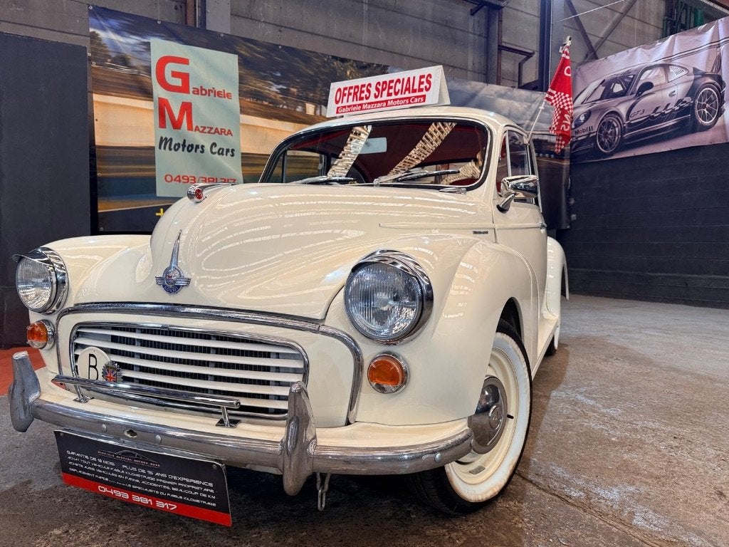 Mini Morris Minor 1000cc Ancêtre Restaurée Cuir, Auto's, 36 kW, Dealer onderhouden, Overige modellen, Beige
