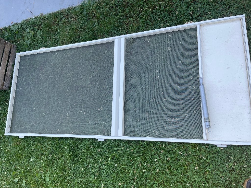 porte volante + cadre, Porte moustiquaire, Métal, Enlèvement, 200 à 215 cm