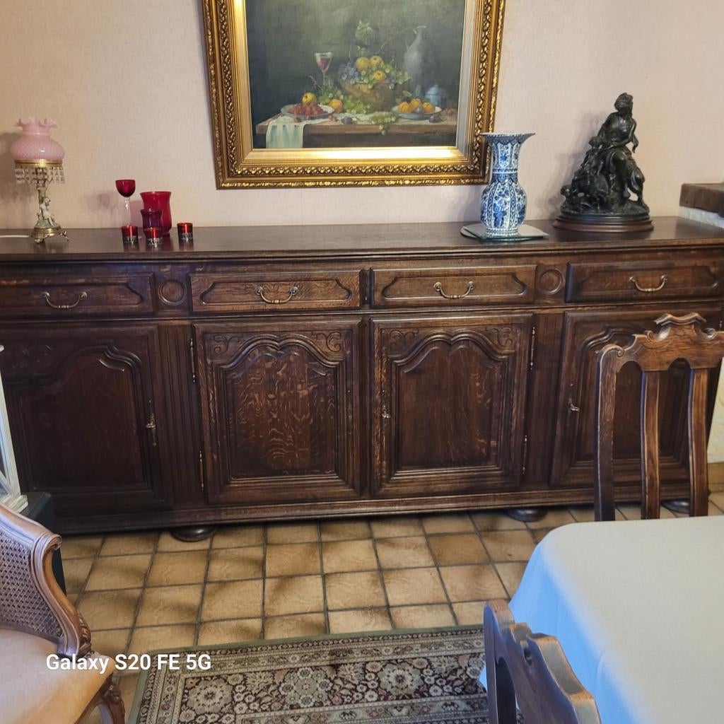 Alles samen eetplaats dressoir hoge kast tafel 6 stoelen, Ophalen