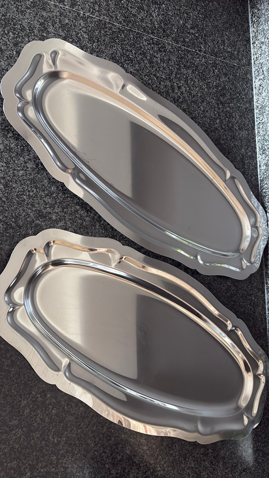 2 inox schalen, Ophalen