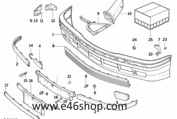 BMW E36 BMW MOTORSPORT STOOTLIJST RECHTS OE 51111960712 NIEU, Neuf, -, -, Enlèvement ou Envoi
