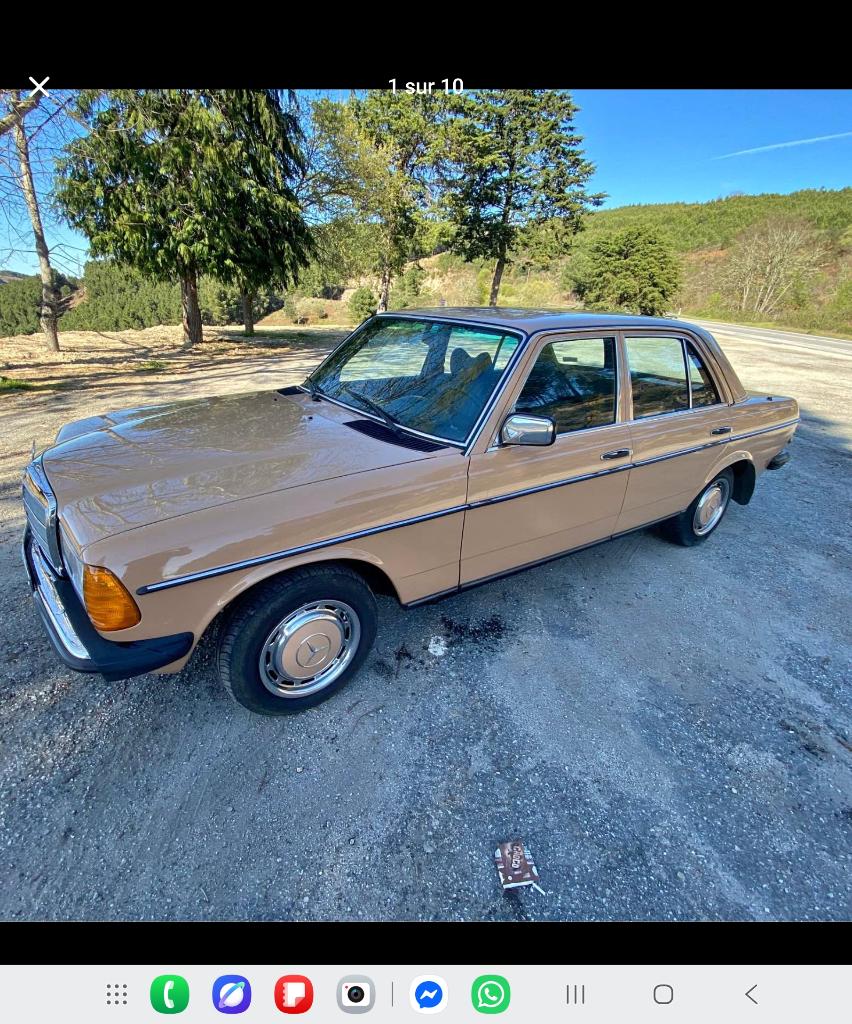 Mercedes 240 d „130.000 km”!!!!, 4 deurs, 4 cilinders, Beige, Particulier