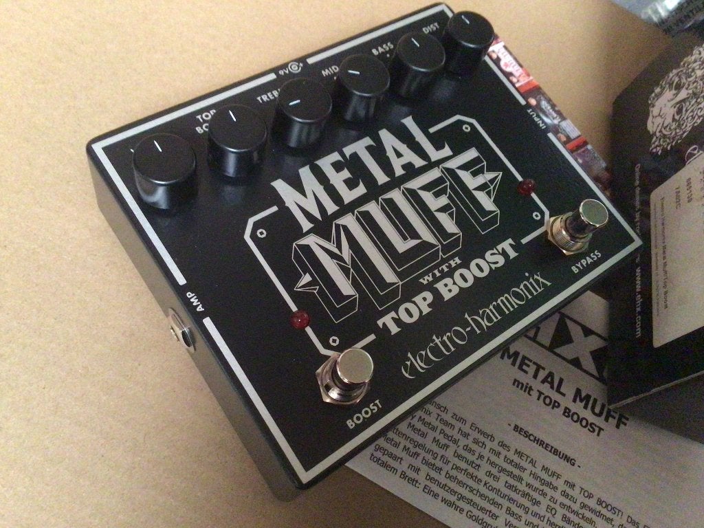 Electro Harmonix Metal Muff distortion met top boost, Muziek en Instrumenten, Effecten, Ophalen, Zo goed als nieuw, Distortion, Overdrive of Fuzz