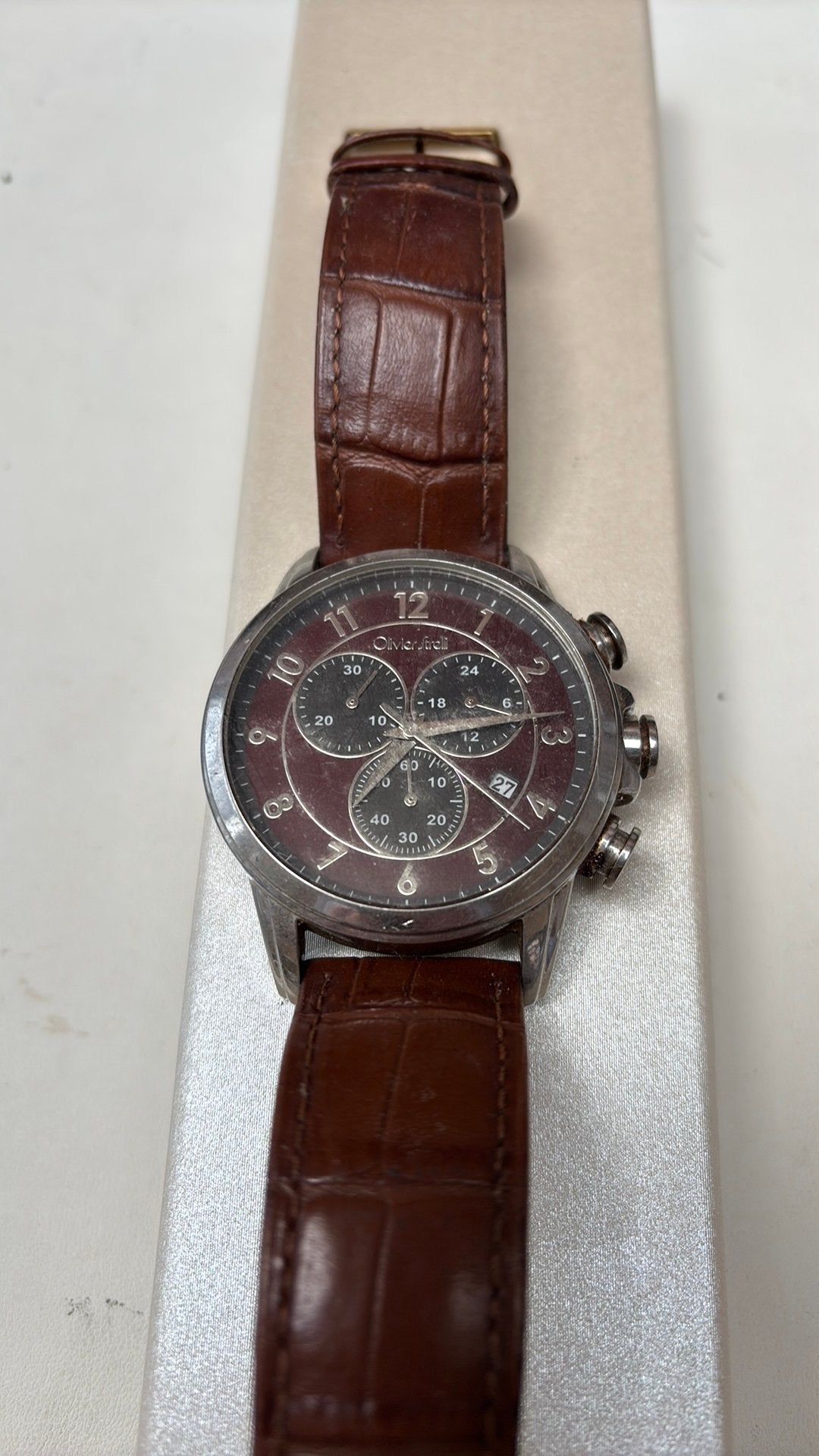 Olivier Srelli Chrono, Handtassen en Accessoires, Horloges | Heren, Verzenden