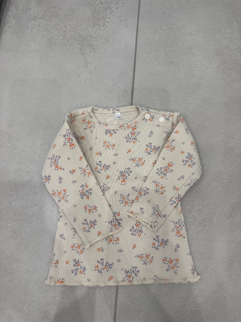 Blouse Zeeman beige à motifs fleurs, Kinderen en Baby's, Babykleding | Maat 74, Zeeman, Meisje, Nieuw, Ophalen of Verzenden
