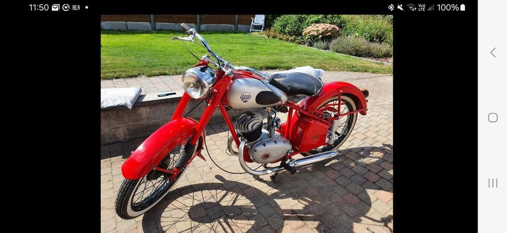Gillet 250 cc, Fietsen en Brommers, Brommeronderdelen | Oldtimers, Ophalen