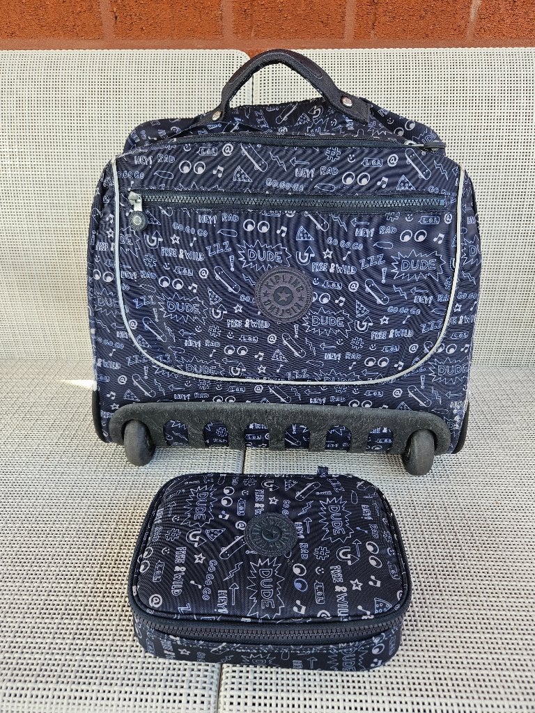 A DONNER - Mallette KIPLING avec plumier assorti, 30 à 40 cm, 30 à 40 cm, Enlèvement, Utilisé