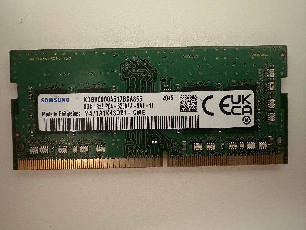 Samsung DDR4 SO-Dimm 8Gb 3200, Enlèvement ou Envoi, DDR4, 8 GB, Comme neuf