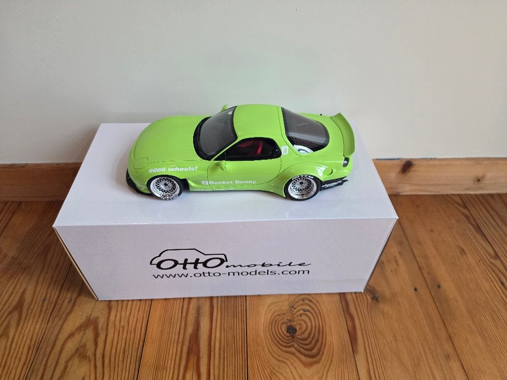 1/18 Ottomobile Mazda RX-7 Rocket Bunny, Hobby & Loisirs créatifs, Voitures miniatures | 1:18, Enlèvement, Utilisé, Voiture, OttOMobile
