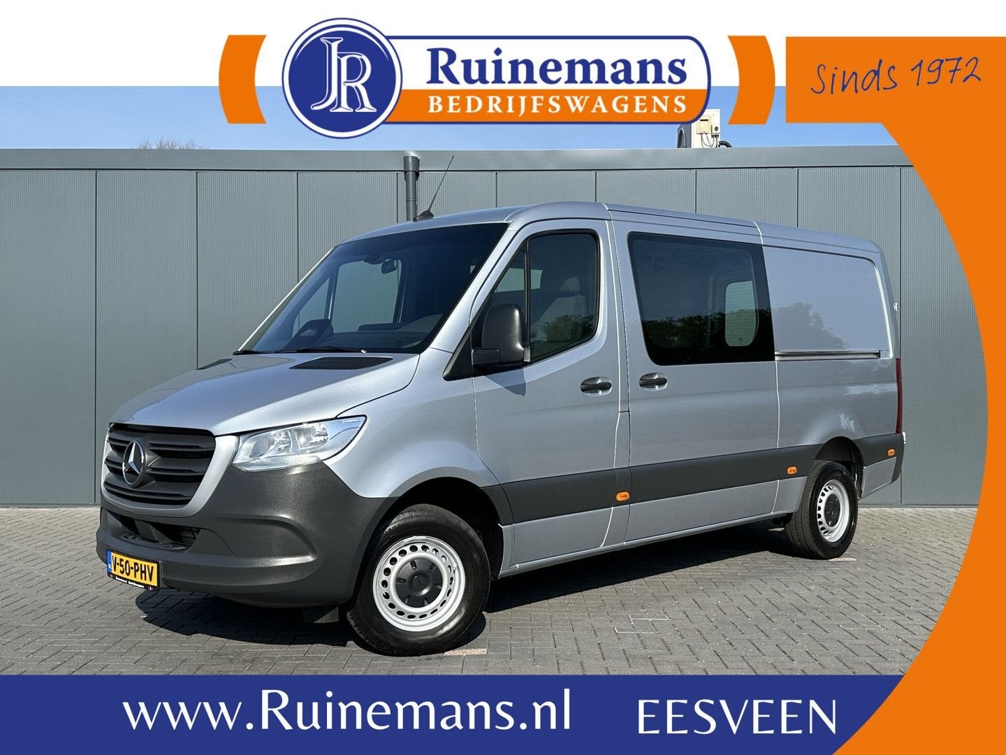 Mercedes-Benz Sprinter 317 CDI 9G-TRONIC / L2H1 / RWD / 3.50, Argent ou Gris, Achat, Carnet d'entretien, Mercedes-Benz
