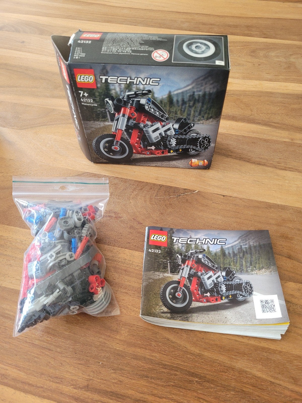 Lego 42132 Motorcycle, Lego, Ophalen of Verzenden, Zo goed als nieuw, Complete set