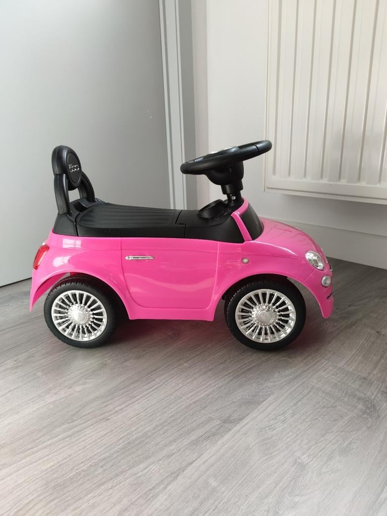 Kinder autootje - roze Fiat 500, Kinderen en Baby's, Ophalen