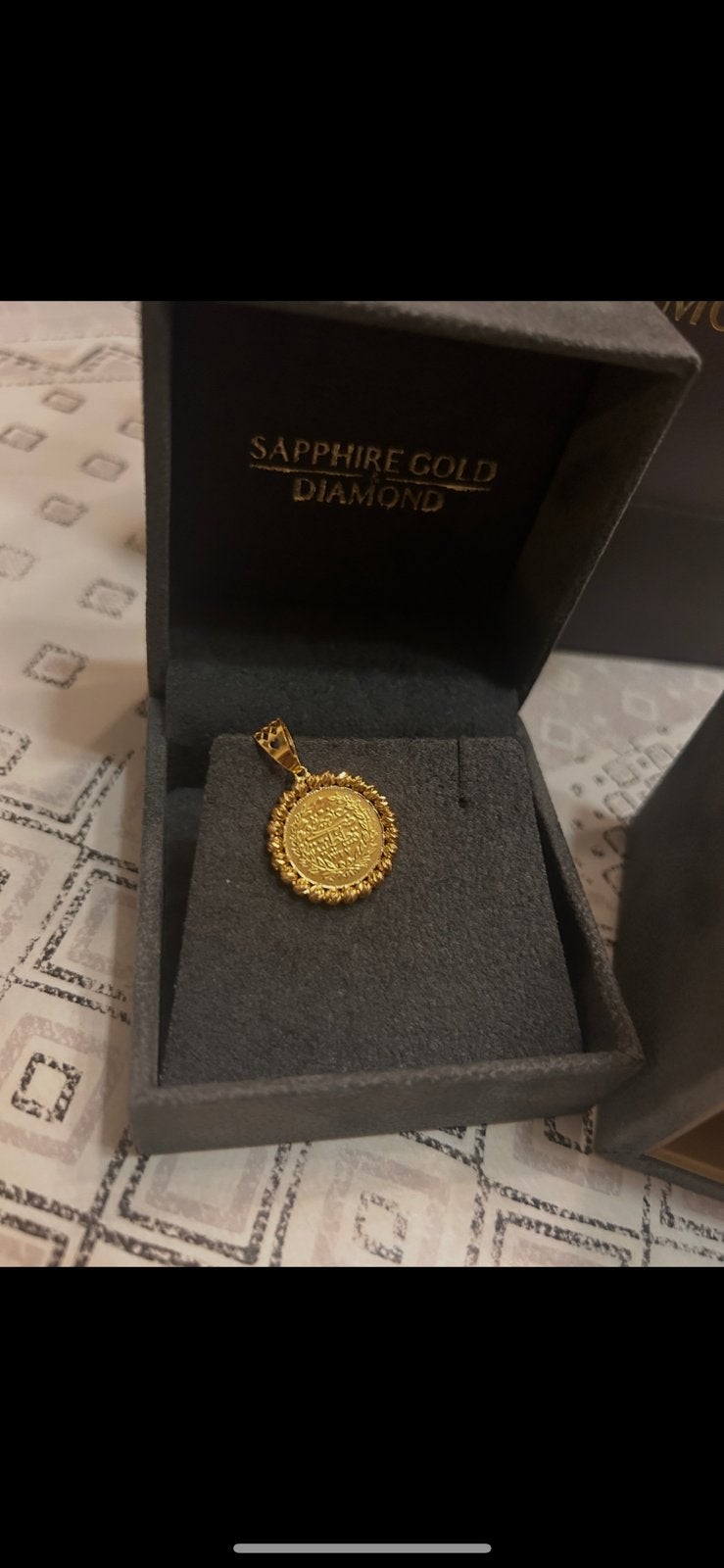 Pendentif en or 22 carats, Enlèvement ou Envoi, Or