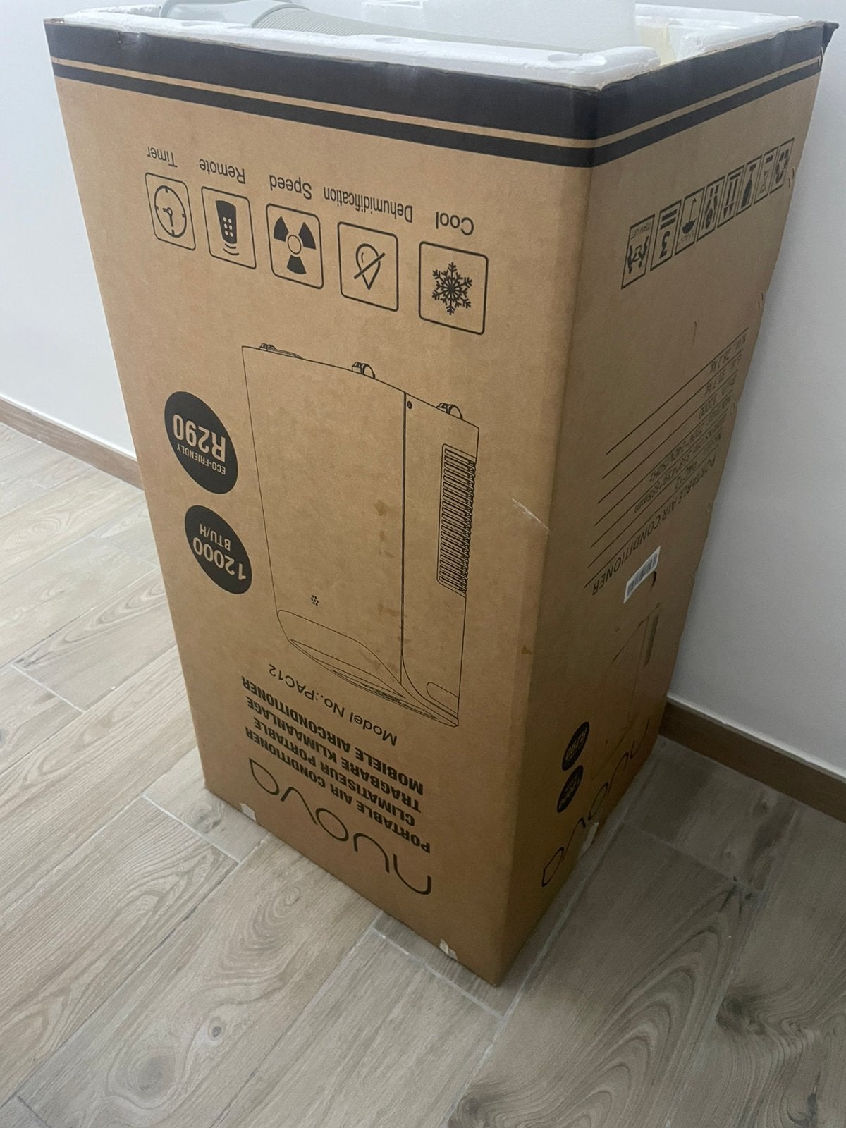 Mobiele airconditioning/draagbare airconditioner 12000 BTU, Elektronische apparatuur, Airco's, Ophalen, Zo goed als nieuw, Mobiele airco