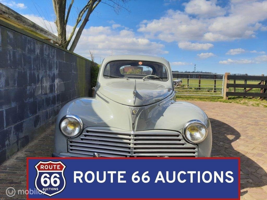 Peugeot 203C | 1955 | Route 66 Auctions, Auto's, Zwart, Bedrijf, Handgeschakeld, Overige carrosserie