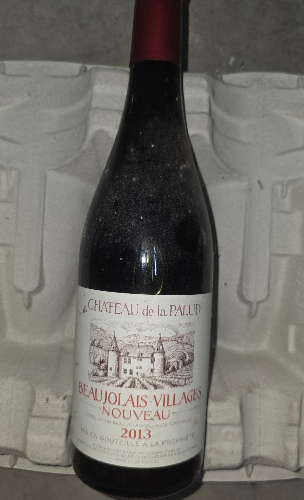 Château de la Palud Beaujolais-Villages Nouveau 2013 – 75 cl, Collections, Vins, Enlèvement, Vin rouge