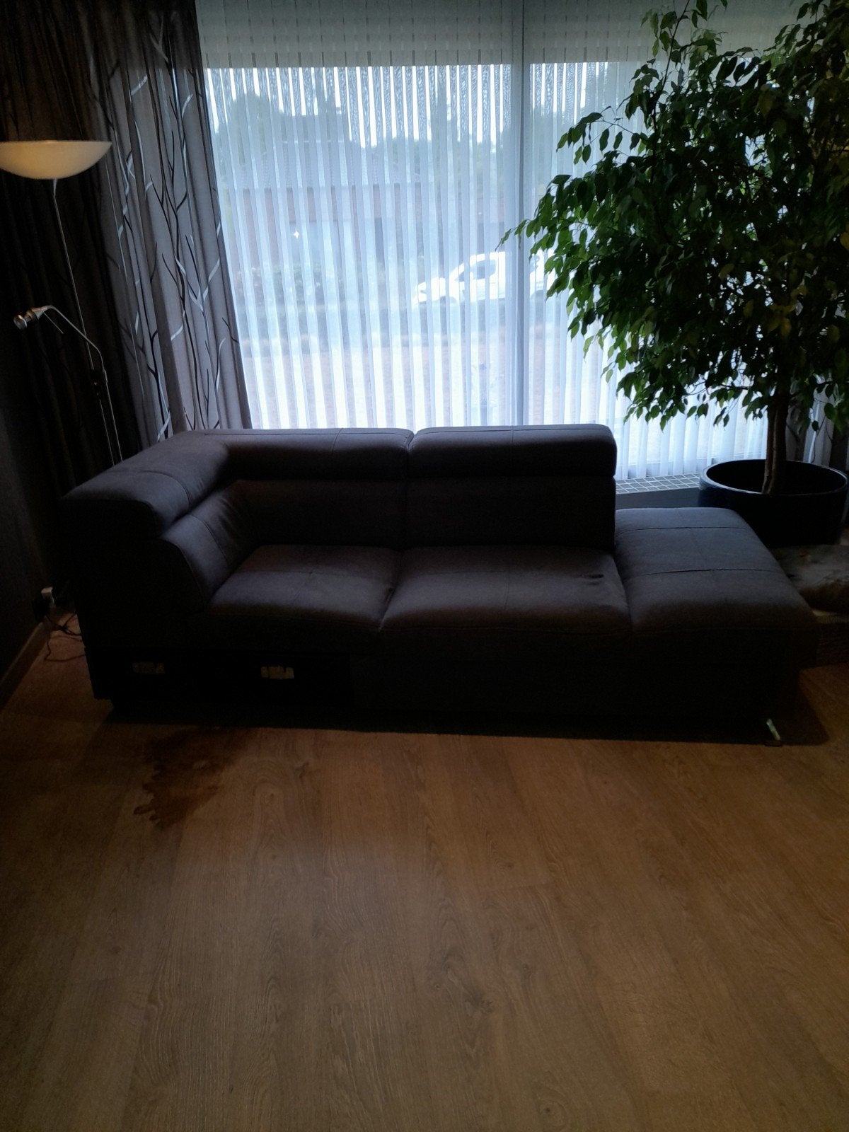 stoffen hoeksalon met uitschuifbaar bed en opbergruimte, Ophalen, Gebruikt, Stof, Hoeksalon