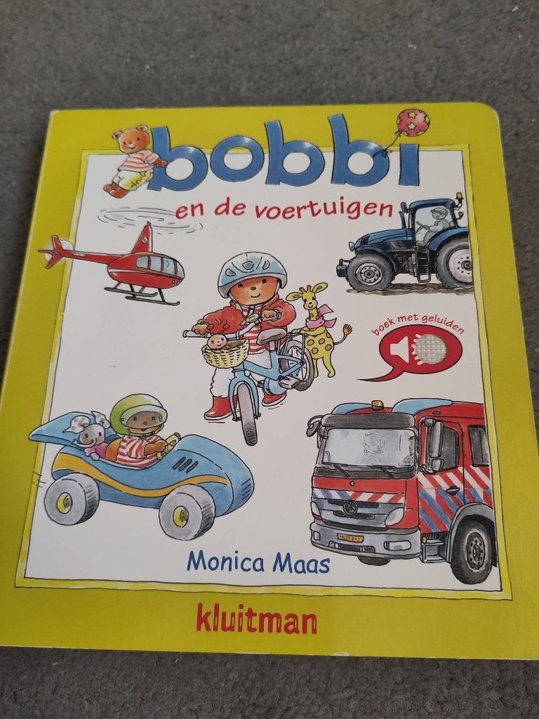 Bobbi en de voertuigen (geluidenboekje), Boeken, Ophalen, Zo goed als nieuw