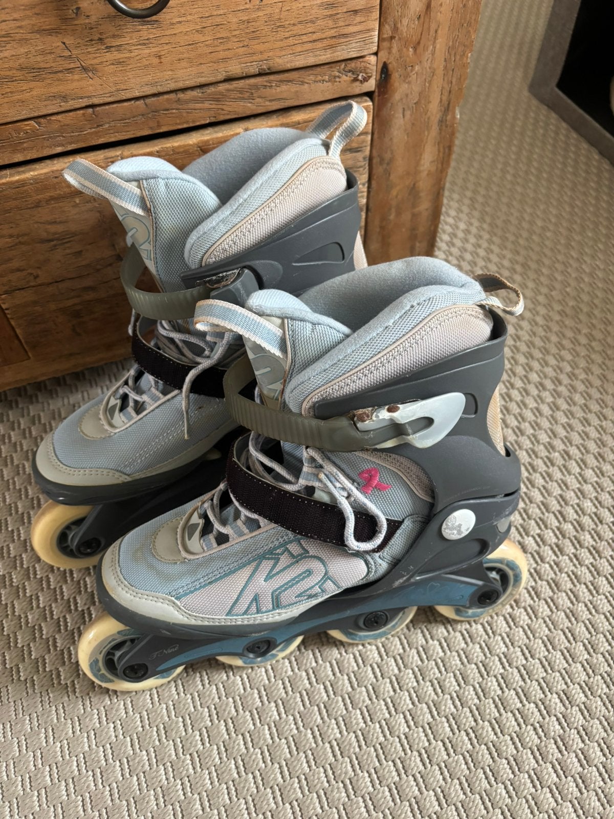 K2 inline skates maat 39,5, Sport en Fitness, Ophalen, Zo goed als nieuw, Inline skates 4 wielen, Dames