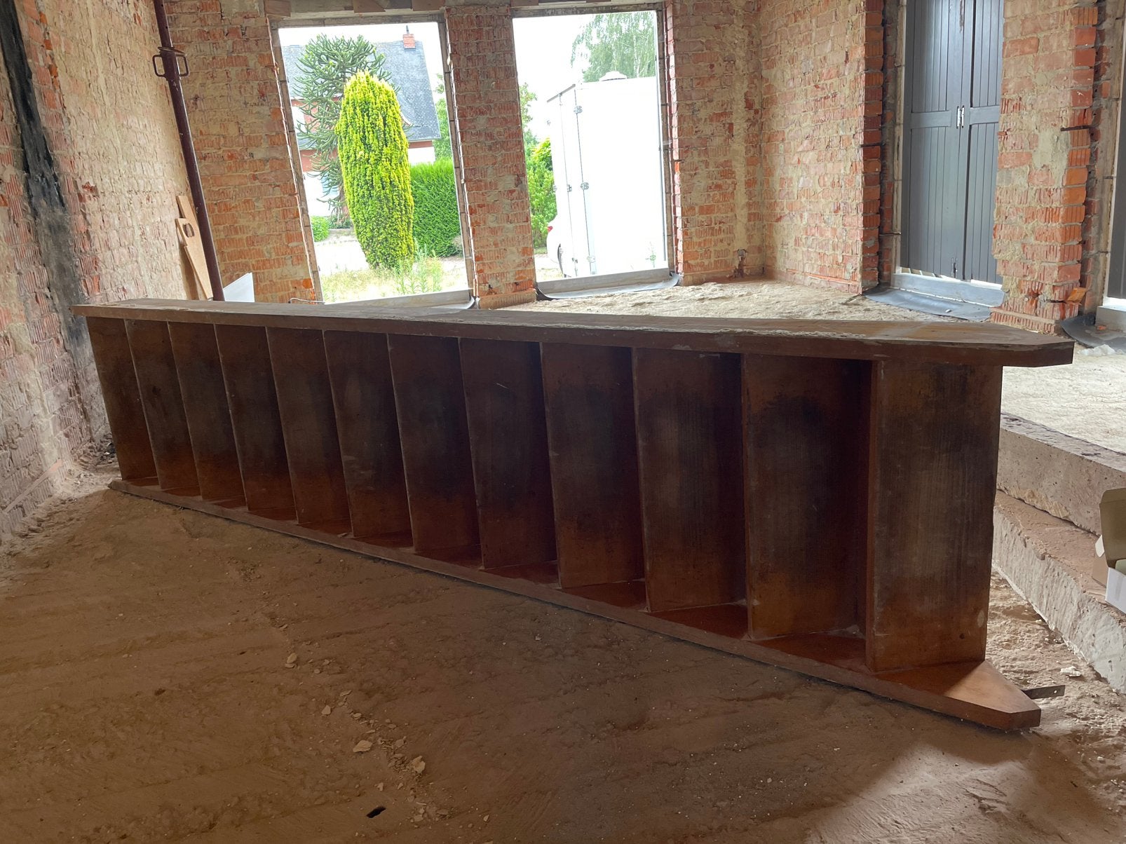Houten trap, Doe-het-zelf en Bouw, Ladders en Trappen, Ophalen, Gebruikt, Trap