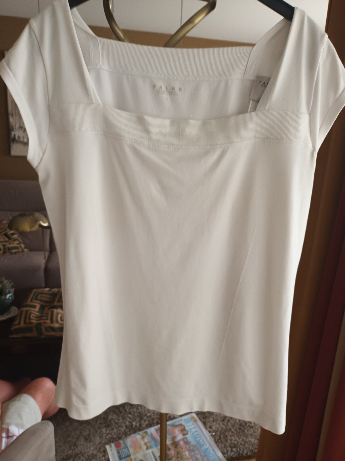 Mooi wit bloesje "FALKE", Ophalen of Verzenden, Maat 42/44 (L), Wit