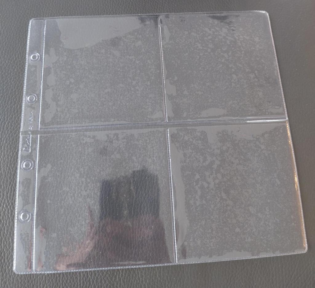 NIEUW - 139 pochettes 26 x 25 cm (4 vakken) + 1 verzamelmap, Ophalen, Bidprentje