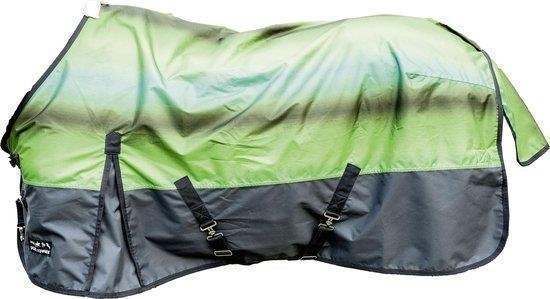 HKM Weidedeken Rainbow Groen 135/170, Animaux & Accessoires, Chevaux & Poneys | Couvertures & Couvre-reins, Neuf, Enlèvement ou Envoi