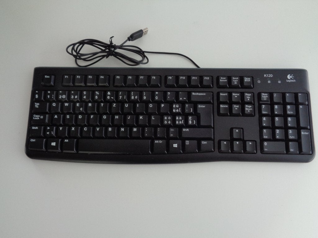 Clavier Logitech K120 Qwerty, Informatique & Logiciels, Claviers, Envoi, Qwerty, Comme neuf, Qwerty