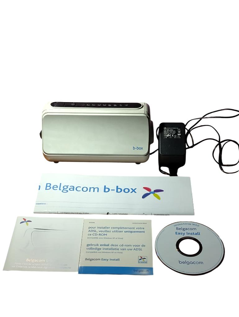 Belgacom B-box (getest en werkend), Computers en Software, Routers en Modems, Ophalen, Gebruikt, Router met modem