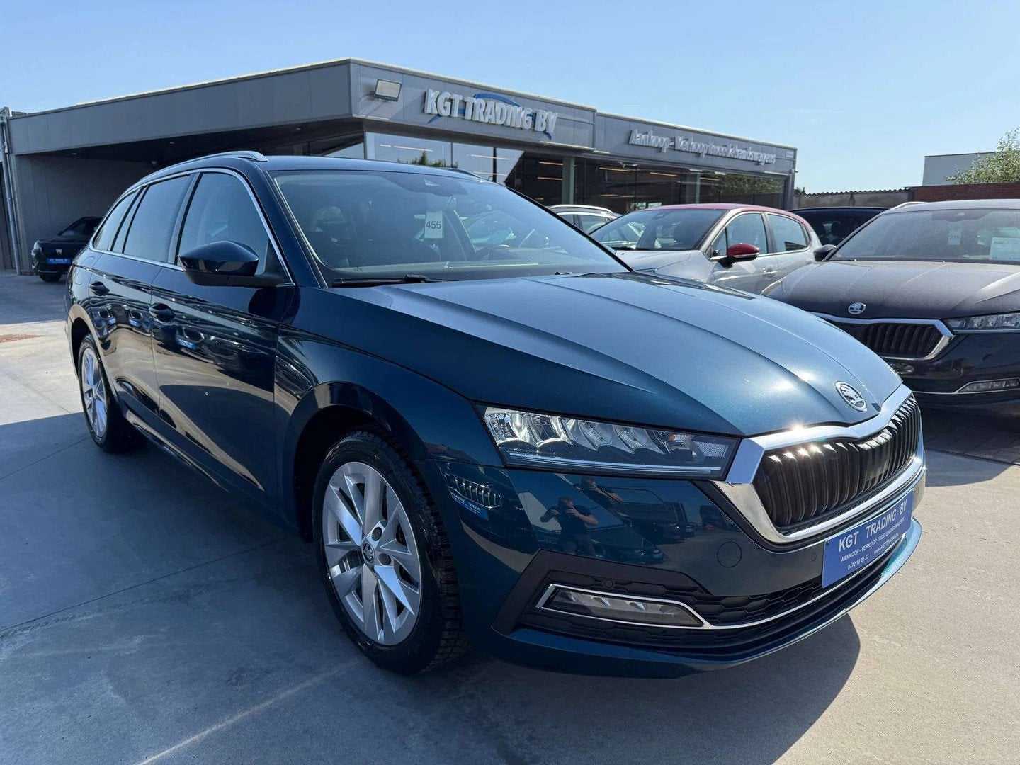 Skoda Octavia 1.0 TSI DSG AUTOMAAT BREAK NAVIGATIE FULL LED, Auto's, Skoda, Automaat, Stof, Gebruikt, Blauw