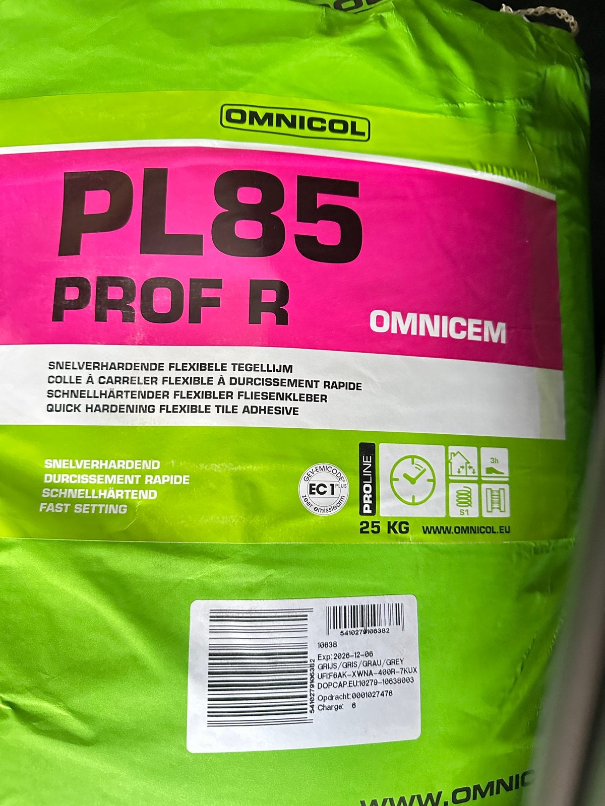 Pl 85 prof tegellijm, Enlèvement, Neuf