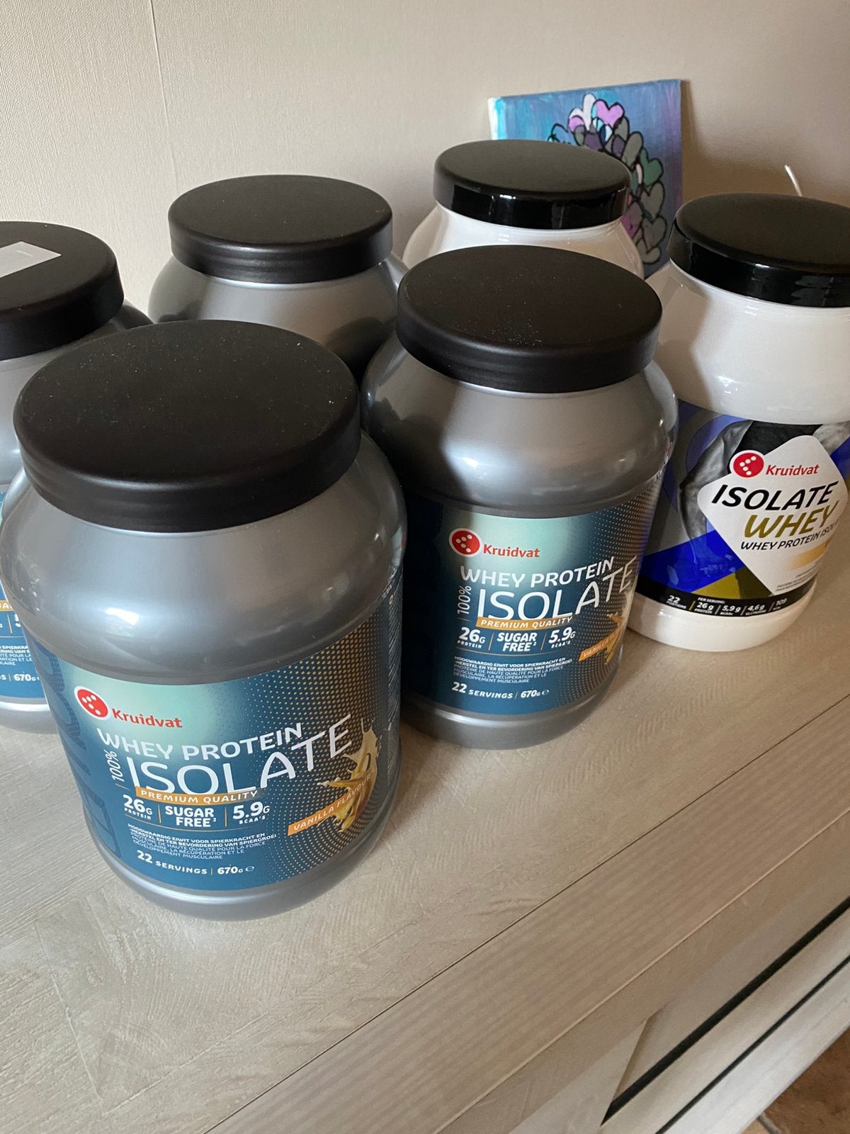 Whey isolate vanille, Enlèvement, Comme neuf