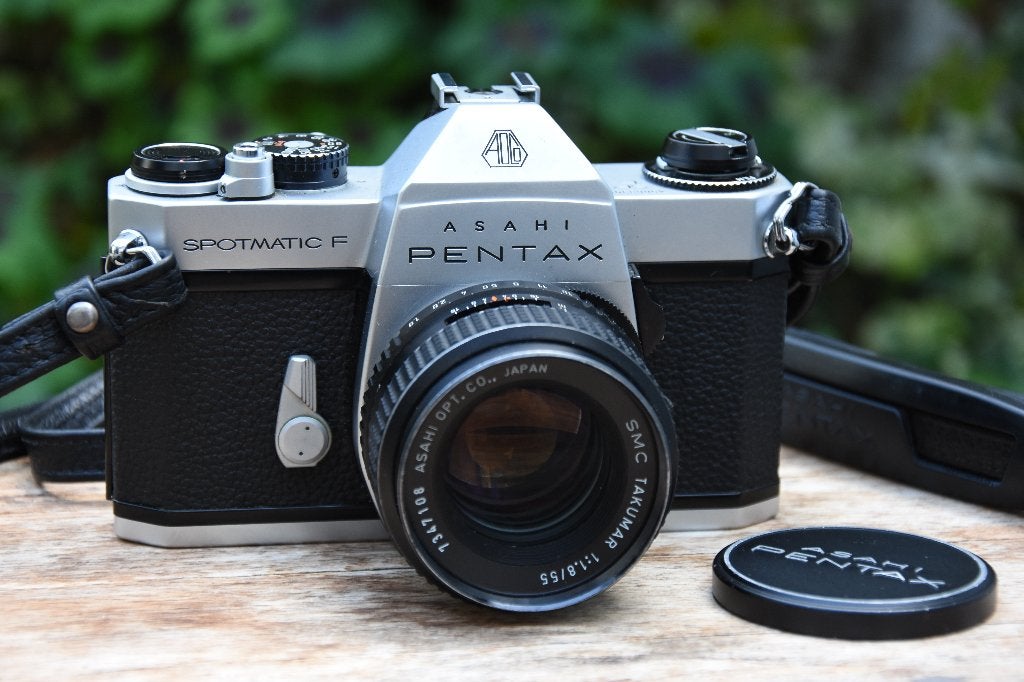 Pentax Spotmatic F + 1,8/55mm, Enlèvement ou Envoi, Utilisé, Reflex miroir, Pentax