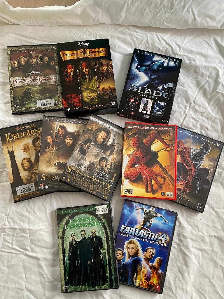 Groot Actie & Fantasy DVD Pakket: Pirates Trilogy & Blade!, Cd's en Dvd's, Dvd's | Science Fiction en Fantasy, Ophalen, Boxset