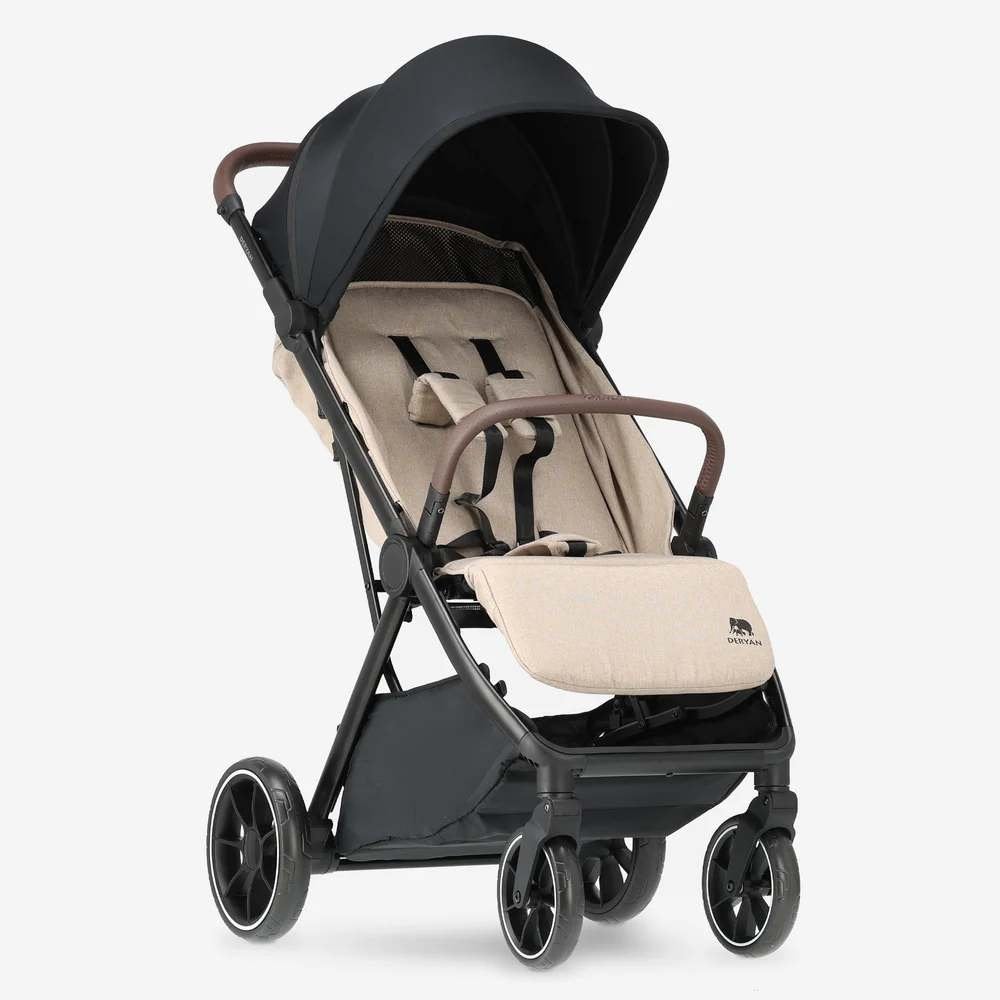 DERYAN Rolo XL Compacte Buggy – 0-4 Jaar Nougat, Enlèvement ou Envoi, Comme neuf, Autres marques, Dossier réglable