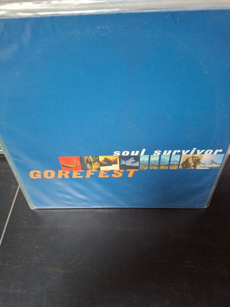 lp - gorefest - soul survivor - bak 5, Cd's en Dvd's, LP, Death metal, Zo goed als nieuw, 12 inch