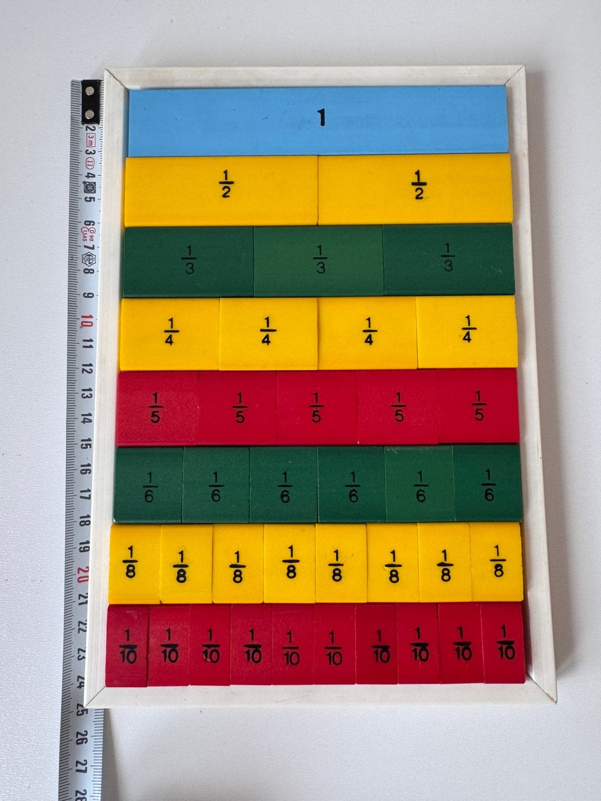 Breukenmateriaal / breukentafel Montessori, Ophalen, Zo goed als nieuw, Rekenen