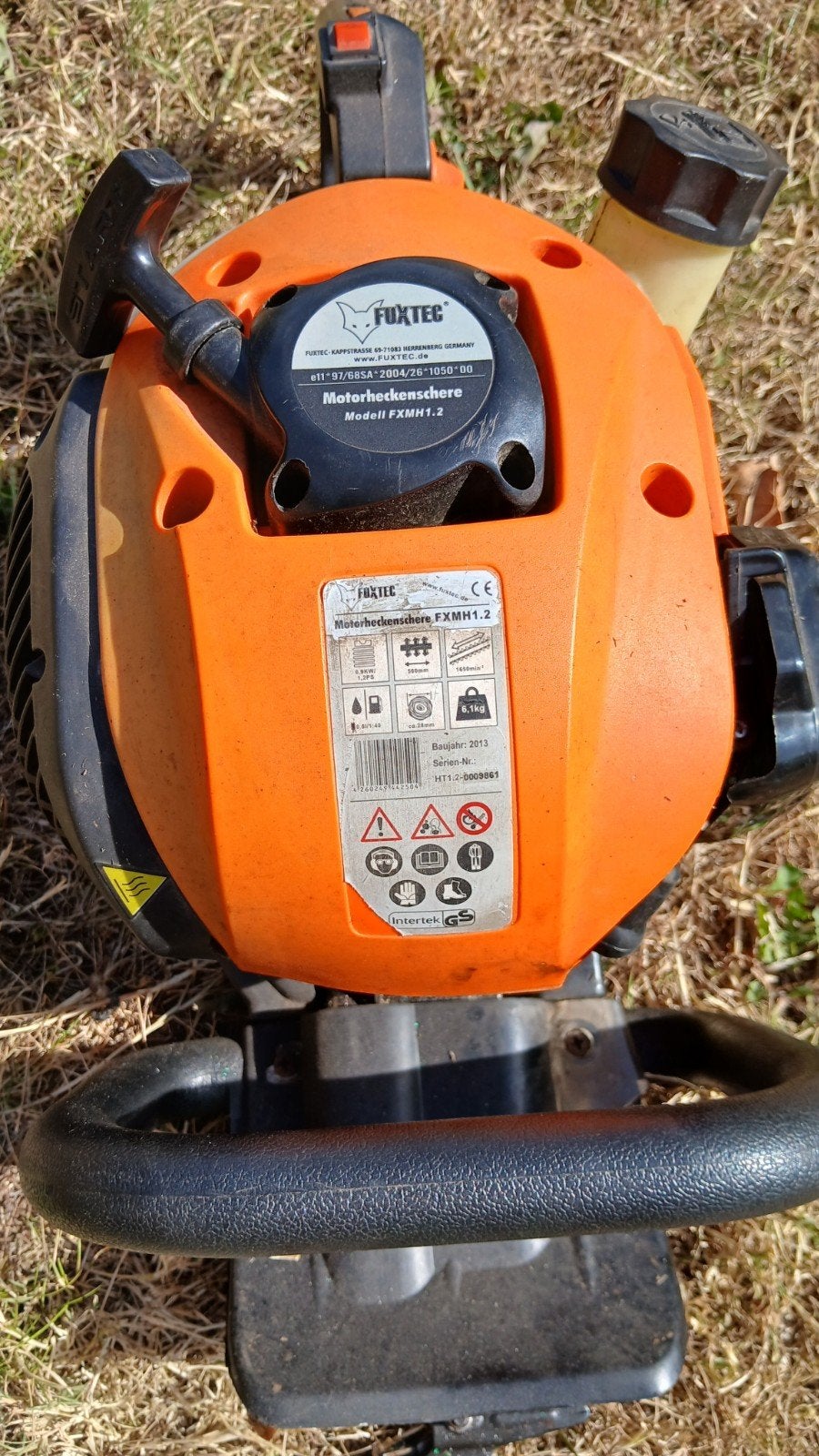 fuxtec haagschaar, Ophalen, Benzine, Gebruikt, Handgedragen