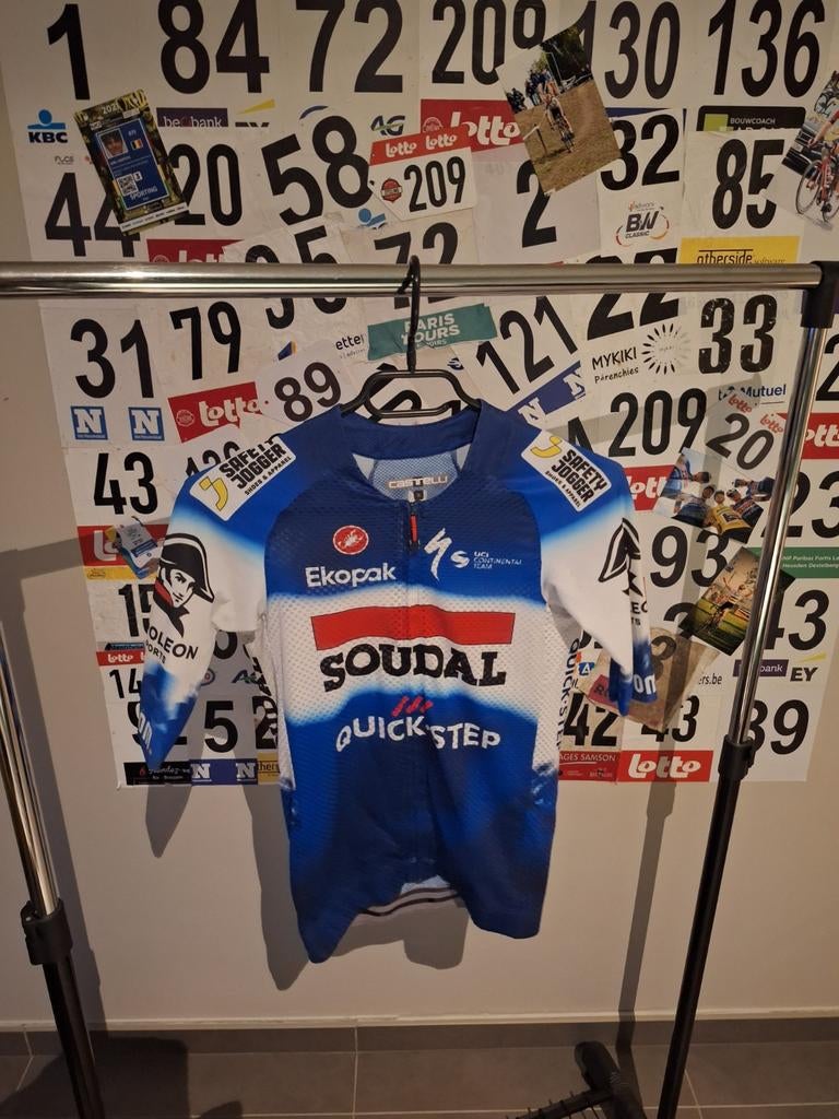Maillot de vélo Soudal Quick-Step taille S, Enlèvement ou Envoi, Comme neuf
