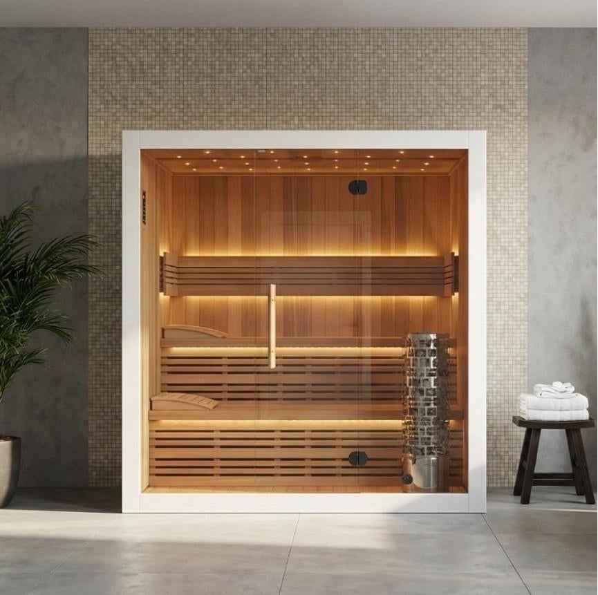 SAUNA S-Line 212 VEDA DUO, Sport en Fitness, Sauna, Nieuw, Complete sauna, Fins of Traditioneel, Ophalen of Verzenden