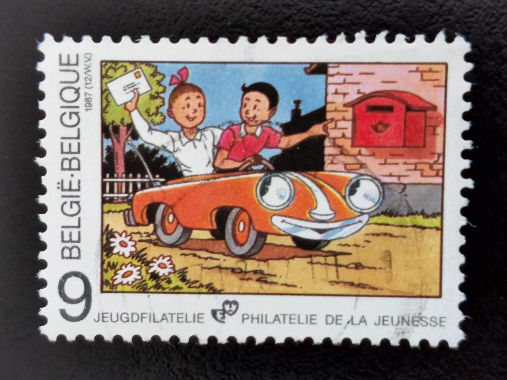 Belgique 1987 - bandes dessinées - Bob et Bobette, Timbres & Monnaies, Enlèvement ou Envoi, Affranchi