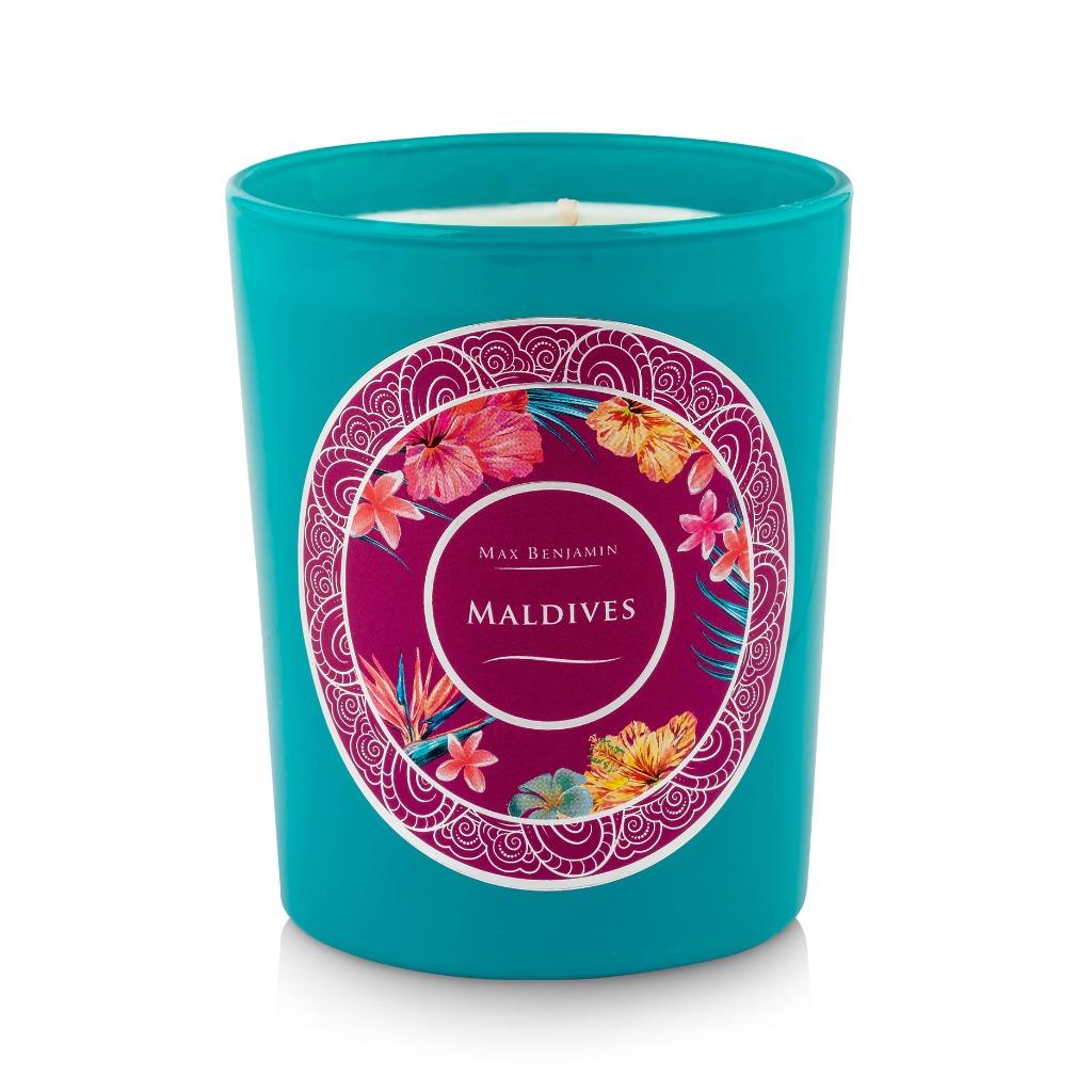 Bougie parfumée Max Benjamin Ocean Islands Maldives NOUVEAU, Enlèvement ou Envoi, Bougie, Autres matériaux, Bleu