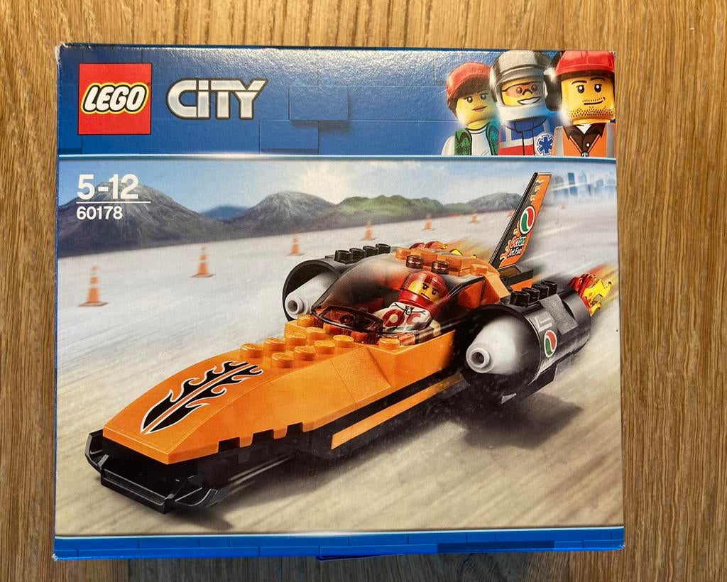 Lego City 60178 Snelheidsrecordauto, Ophalen, Zo goed als nieuw, Complete set, Lego