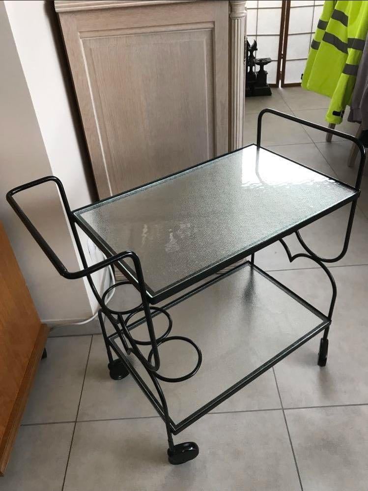 Wijnkarretje retro look voor in de huiskamer antiek chik, Enlèvement