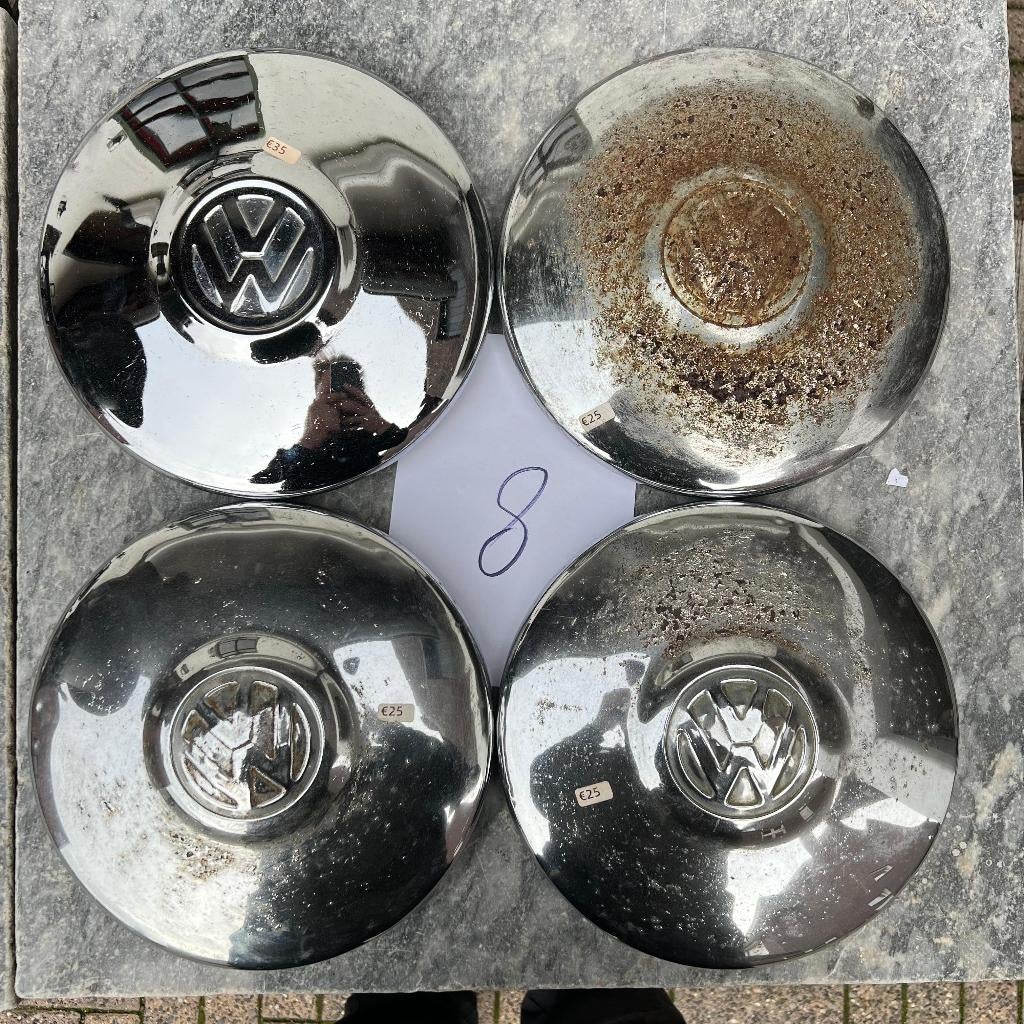 VW Chromen Wieldop 5x205 Kever 66-67 Ghia 66 Type 3 62-65, Enlèvement ou Envoi, Utilisé