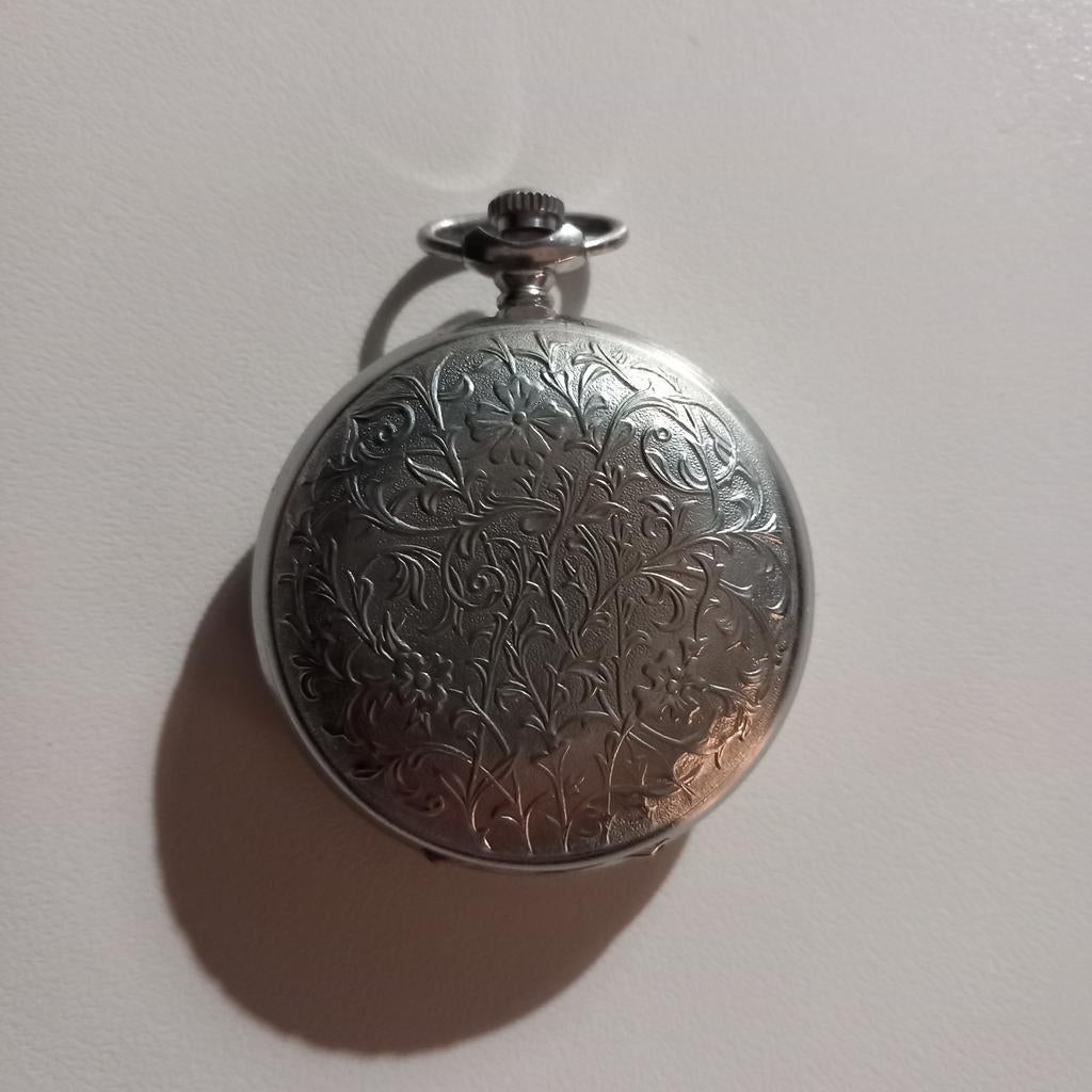 Antiek zilverkleurig zakhorloge Marhhr, Ophalen of Verzenden