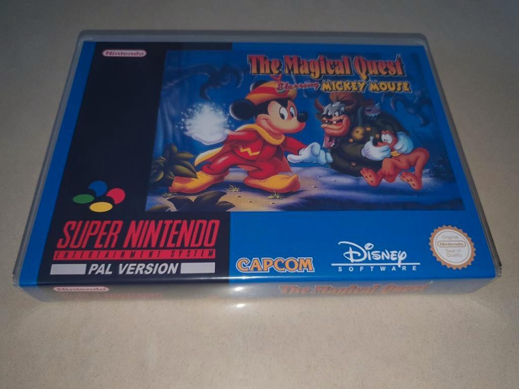 The Magical Quest Starring Mickey Mouse SNES Game Case, Consoles de jeu & Jeux vidéo, Jeux | Nintendo Super NES, Envoi, Comme neuf