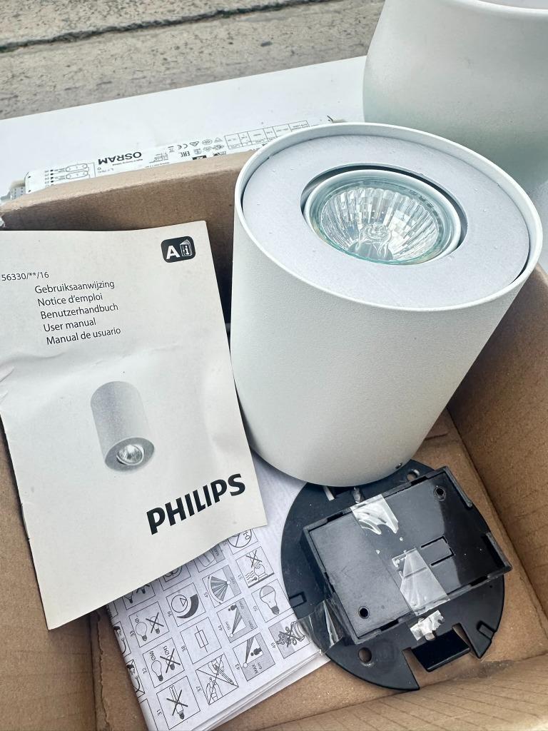 philips spotje lamp, Ophalen of Verzenden, Zo goed als nieuw, Plafondspot of Wandspot